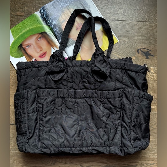 Marc By Marc Jacobs Eliza Nylon Travel Crossbody Tote Bag In Black - Picture 16 of 16